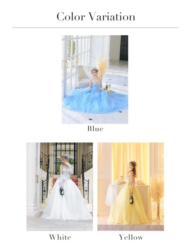 画像15: 【みゆう / 関西コレクション着用】【ANGEL R/エンジェルアール】ベア/ プリンセス/ ラメ/ ロング/ キャバドレスlong[OF2]