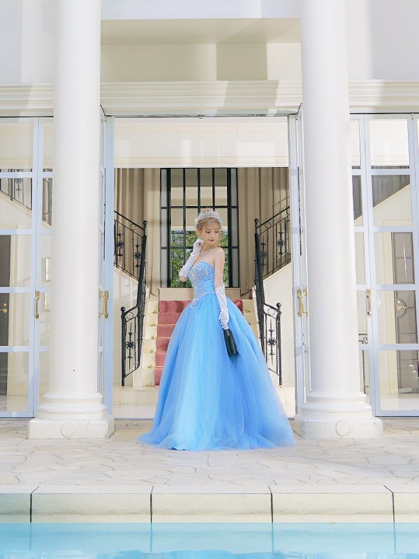 画像13: 【みゆう / 関西コレクション着用】【ANGEL R/エンジェルアール】ベア/ プリンセス/ ラメ/ ロング/ キャバドレスlong[OF2]