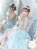 画像3: 【関西コレクション着用】【Angel R/エンジェルアール】【17color】ビジュー/ ベア/ ショートinロング/ プリンセス / キャバドレス long