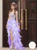画像17: 【圓谷はく / 関西コレクション着用】【ANGEL R/エンジェルアール】【17color】ビジュー/ ベア/ ショートinロング/ プリンセス / キャバドレス long[OF2]
