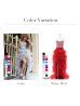 画像30: 【圓谷はく / 関西コレクション着用】【ANGEL R/エンジェルアール】【17color】ビジュー/ ベア/ ショートinロング/ プリンセス / キャバドレス long[OF2]