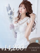 【サマーセール開催中！! 】XSサイズあり【ANGEL R/エンジェルアール】ワンショル/ ギャザーパールビジューワンショルダー/ シアー/ タイト/ ミニドレス/ キャバドレス[OF2]