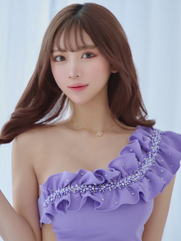 画像21: XSサイズあり【ANGEL R/エンジェルアール】ワンショル/ ギャザーパールビジューワンショルダー/ シアー/ タイト/ ミニドレス/ キャバドレス[OF2]