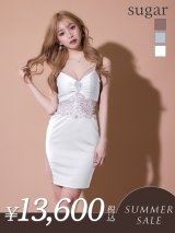 【サマーセール開催中！! 】sugarオリジナルカラーあり☆XSサイズあり【ANGEL R/エンジェルアール】 キャミソール/ ウエストレース/ パール/ ビジュー/ タイト/ ミニドレス/ キャバドレス[OF2]