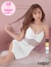 画像2: sugarオリジナルカラーあり☆XSサイズあり【ANGEL R/エンジェルアール】 キャミソール/ ウエストレース/ パール/ ビジュー/ タイト/ ミニドレス/ キャバドレス[OF2] (2)
