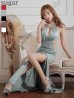 画像13: 【ANGEL R/エンジェルアール】デコルテウエストビジュー/ スリット/ ワンカラー/ タイト/ ロングドレス/ キャバドレス long[OF2]