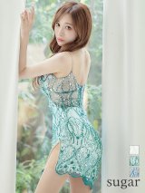 XSサイズあり【ANGEL R/エンジェルアール】フラワーシースルーレース/ バストビジュー/ シアー/ キャミ/ タイト/ ミニドレス/ キャバドレス[OF2]