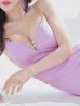 画像6: XSサイズあり【ANGEL R/エンジェルアール】キャミソール/ ワンカラー/ バストサイドバックシースルー/ ビジュー/ タイト/ ミニドレス/ キャバドレス[OF2]