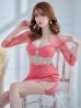 画像21: sugarxARコラボカラー・XSサイズあり【ANGEL R/エンジェルアール】レーススリーブ/ 七分袖/ 長袖/ 袖あり/ デコルテウエストスパンコールビジュー/ アメスリ/ タイト/ ミニドレス/ キャバドレス[OF2]