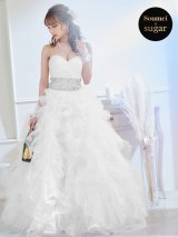 【関西コレクション着用】【ANGEL R/エンジェルアール】ベア/ ウェディング/ バースデー/ プリンセス/ アッパーギャザービジュー/ フリル/ ロングドレス/ キャバドレス long[OF2]