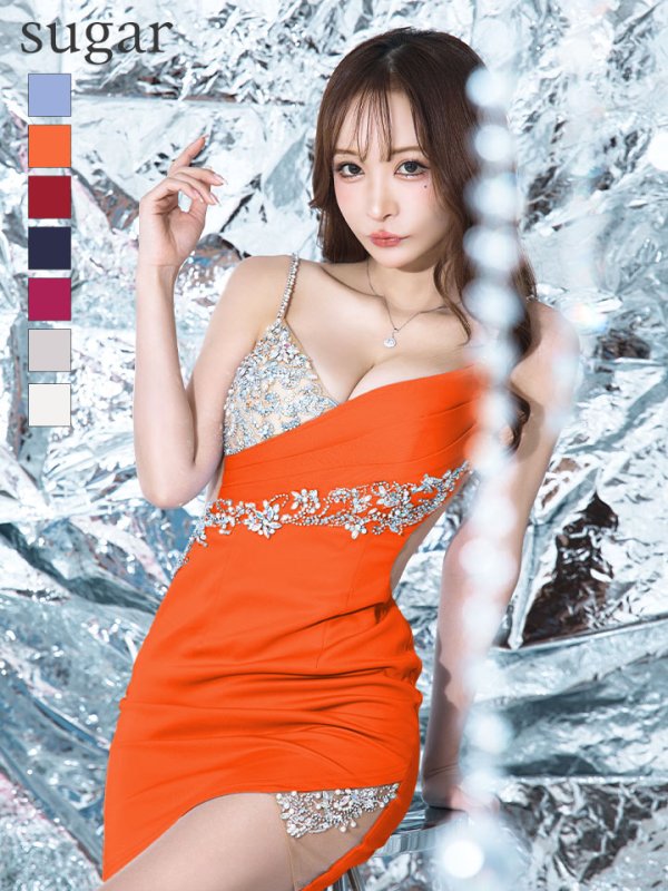 オレンジ モデル:真優川咲 身長:158cm 着用サイズ:Sサイズ