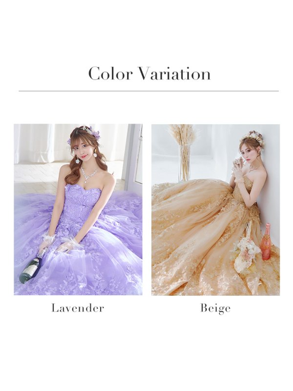 画像37: 【関西コレクション着用】【ANGEL R/エンジェルアール】ベア/ ウェディング/ バースデー/ プリンセス/ バタフライスパンコール/ ビジュー/ キャバドレスlong【HC03】