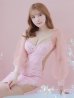 画像14: XSサイズあり【ANGEL R/エンジェルアール】チェック/ バストパールビジュー/ ロングスリーブ/ 長袖/ 袖あり/ タイト/ ミニドレス/ キャバドレス[OF2]