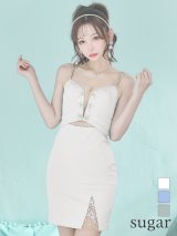 XSサイズあり【ANGEL R/エンジェルアール】バストカット/ キャミソール/ スパンコール/ ビジュー/ ワンカラー/ タイト/ ミニドレス/ キャバドレス[OF2]