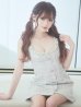 画像5: XSサイズあり【ANGEL R/エンジェルアール】チェックツイード/ バストパールビジュー/ フロントボタン/ フレア/ ミニドレス/ キャバドレス[OF2]