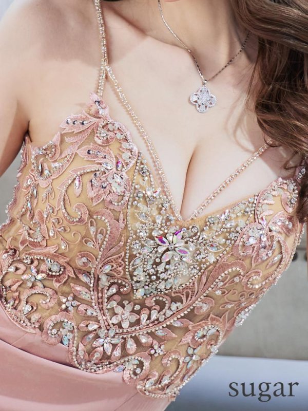 画像9: XSサイズあり【ANGEL R/エンジェルアール】アッパーレース/ バストシースルー/ ビジュー/ キャミソール/ タイト/ ミニドレス/ キャバドレス[OF2]