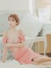 画像5: XSサイズあり【ANGEL R/エンジェルアール】バストフラワーレース/ ビジュー/ セパレート/ オフショル/ マーメイド/ ミディアムドレス/ キャバドレス[OF2]