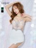 XSサイズあり【Angel R/エンジェルアール】アッパースパンコール/ ビジュー/ キャミソール/ タイト/ミニドレス/ キャバドレス　ホワイト