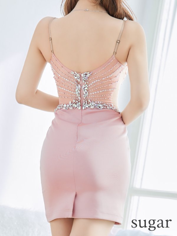 画像16: XSサイズあり【ANGEL R/エンジェルアール】アッパースパンコール/ ビジュー/ キャミソール/ タイト/ミニドレス/ キャバドレス[OF2]