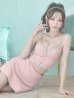 画像14: XSサイズあり【ANGEL R/エンジェルアール】アッパーフロントビジュー/ セパレート/ キャミソール/ セットアップ/ 台形スカート/ ミニドレス/ キャバドレス[OF2]
