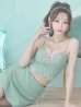 画像6: XSサイズあり【ANGEL R/エンジェルアール】アッパーフロントビジュー/ セパレート/ キャミソール/ セットアップ/ 台形スカート/ ミニドレス/ キャバドレス[OF2]