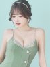 画像17: XSサイズあり【ANGEL R/エンジェルアール】バストメッシュ/ ビジュー/ ボタン/ キャミソール/ タイト/ ミニドレス/ キャバドレス[OF2]