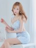 画像11: sugarコラボ商品☆XSサイズあり【ANGEL R/エンジェルアール】フロントパールビジュー/ アシンメトリーショルダー/ チェック/ ツイード/ キャミソール/ タイト/ ミニドレス/ キャバドレス[OF2]