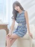 画像7: 【ANGEL R/エンジェルアール】ウエストタック/ ビジュー/ パール/ チェックツイード/ フレア/ ミニドレス/ キャバドレス[OF2]