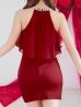 画像9: XSサイズあり【ANGEL R/エンジェルアール】 デコルテビジュー/ バストシフォンデザイン/ タイト/ ミニドレス/ キャバドレス[OF2]