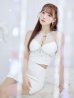 画像11: XSサイズあり【ANGEL R/エンジェルアール】ホルターネック/ バストレース/ ビジュー/ セパレート/ タイト/ マイクロミニ/ ミニドレス/ キャバドレス[OF2]