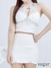 画像17: XSサイズあり【ANGEL R/エンジェルアール】ホルターネック/ バストレース/ ビジュー/ セパレート/ タイト/ マイクロミニ/ ミニドレス/ キャバドレス[OF2]