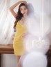 画像5: XSサイズあり【ANGEL R/エンジェルアール】 ホルターネック/ バストカット/ ワンカラー/ ビジュー/ ストレッチ/ ノースリーブ/ タイト/ ミニドレス/ キャバドレス[OF2]