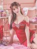 画像11: XSサイズあり【ANGEL R/エンジェルアール】 シフォンスリーブ/ ビジュー/ メッシュ/ ミニドレス/ キャバドレス[OF2]