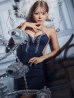 画像11: XSサイズあり【ANGEL R/エンジェルアール】ショルダーパールチェーン/ デコルテビジュー/ ワンカラー/ メッシュ/ タイトミニドレス/ キャバドレス[OF2]