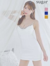 XSサイズあり【ANGEL R/エンジェルアール】ドレープ/ ビジュー/ ストレッチ/ マイクロミニ/ タイト/ ミニドレス/ キャバドレス[OF2]