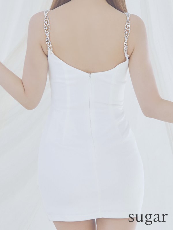 画像9: XSサイズあり【ANGEL R/エンジェルアール】ドレープ/ ビジュー/ ストレッチ/ マイクロミニ/ タイト/ ミニドレス/ キャバドレス[OF2]