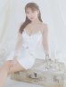 画像11: XSサイズあり【ANGEL R/エンジェルアール】バストクロスデザイン/ メッシュスリーブ/ ビジュー/ タイト/ セットアップ/ ミニドレス/ キャバドレス[OF2]