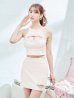 画像2: XSサイズあり【ANGEL R/エンジェルアール】バストスカートカット/ ビジュー/ セパレート/ タイト/ マイクロミニ/ ミニドレス/ キャバドレス[OF2] (2)