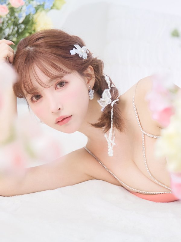 画像2: XSサイズあり【ANGEL R/エンジェルアール】ウエストパール/ ビジュー/ キャミソール/ シフォン/ フレア/ ミニドレス/ キャバドレス[OF2]
