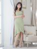 画像19: XSサイズあり【ANGEL R/エンジェルアール】アシンメトリーショルダー/ パールビジュー/ セパレート/ マーメイド/ ラメ/ ミディアムドレス/ キャバドレス[OF2]