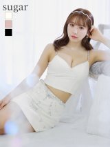 XSサイズあり【ANGEL R/エンジェルアール】デザインビジュー/ セパレート/ ツイード/ フレア/ マイクロミニ/ ミニドレス/ キャバドレス[OF2]