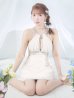 画像16: XSサイズあり【ANGEL R/エンジェルアール】アメスリ/ デコルテビジュー/ カットアウト/ シアー/ フレア/ ミニドレス/ キャバドレス[OF2]