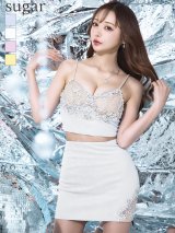 XSサイズあり【ANGEL R/エンジェルアール】バストレースビジュー/ ショルダーパール/ キャミソール/ セパレート/ マイクロミニ/ タイト/ ミニドレス/ キャバドレス[OF2]