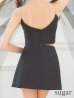 画像20: XSサイズあり【ANGEL R/エンジェルアール】Vカットデザイン/ ビジュー/ セパレート/ フレア/ マイクロミニ/ ミニドレス/ キャバドレス[OF2]