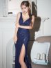 ネイビー モデル：如月れい　身長：156cm　着用サイズ：Sサイズ