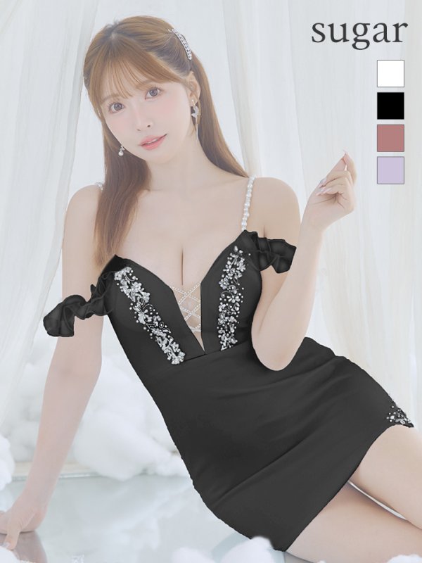 ブラック モデル：ゆめ　身長：160cm　着用サイズ：Sサイズ