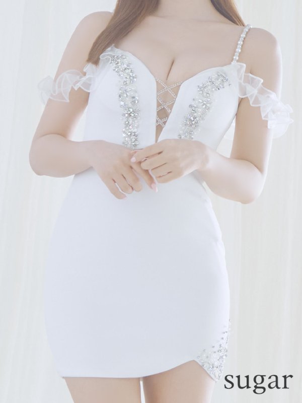 ホワイト モデル:ゆめ 身長:160cm 着用サイズ:Sサイズ