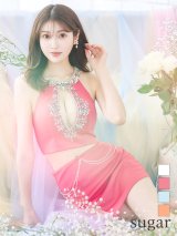 XSサイズあり【ANGEL R/エンジェルアール】オープンバスト/ デコルテビジュー/ アメスリ/ チェーン/ セパレート/ マイクロミニ/ タイト/ ミニドレス/ キャバドレス[OF2]