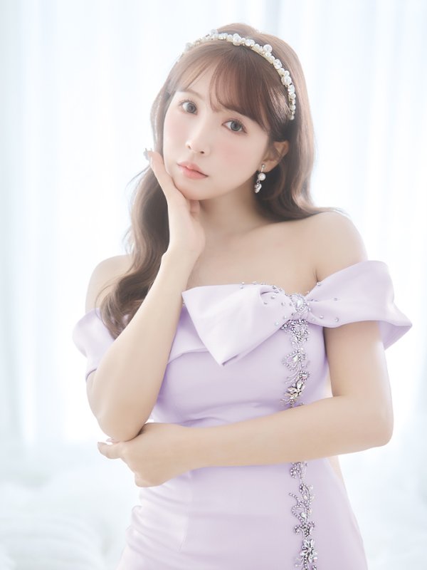 画像19: XSサイズあり【ANGEL R/エンジェルアール】リボンモチーフ/ オフショルダー/ ハートビジューデザイン/ タイト/ ミニドレス/ キャバドレス[OF2]