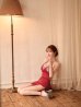 レッド　モデル：ゆめ　身長：160cm　着用サイズ：Sサイズ